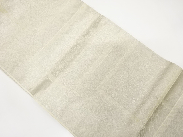 JAPANESE KIMONO / ANTIQUE FUKURO OBI / SILK / WOVEN GRID